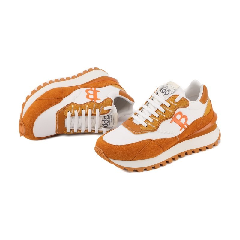 Limited Edition Web3 Inspired Bitcoin Sneakers – Amber Gold Statement Style - Image 7
