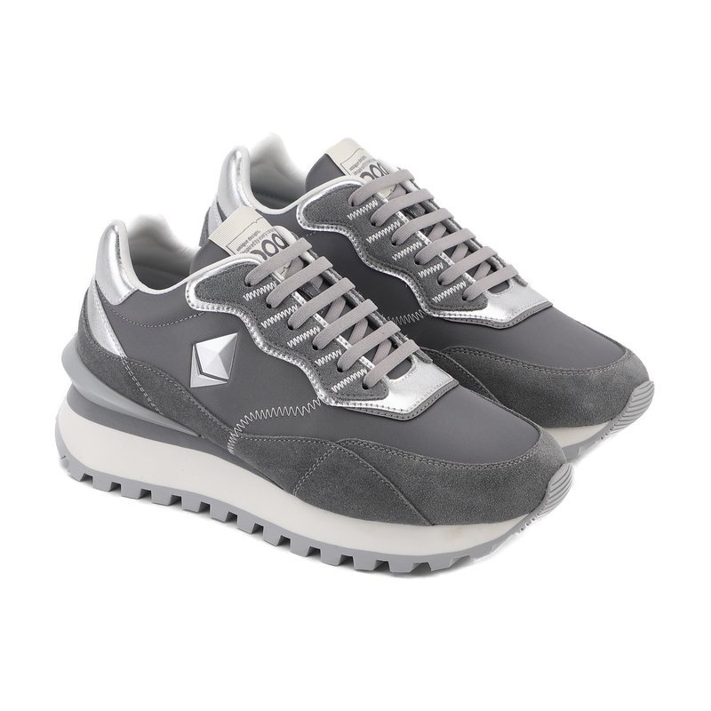 Ethereum Retro Runner Sneakers Tech-Inspired Grey Lifestyle Shoes - Image 3