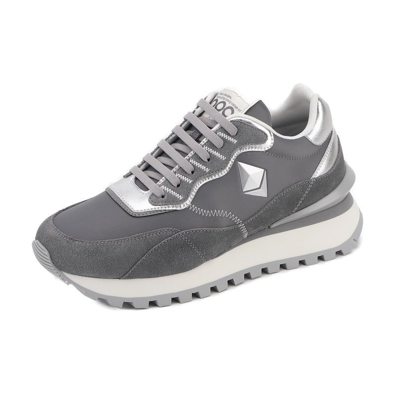 Ethereum Retro Runner Sneakers Tech-Inspired Grey Lifestyle Shoes - Image 5