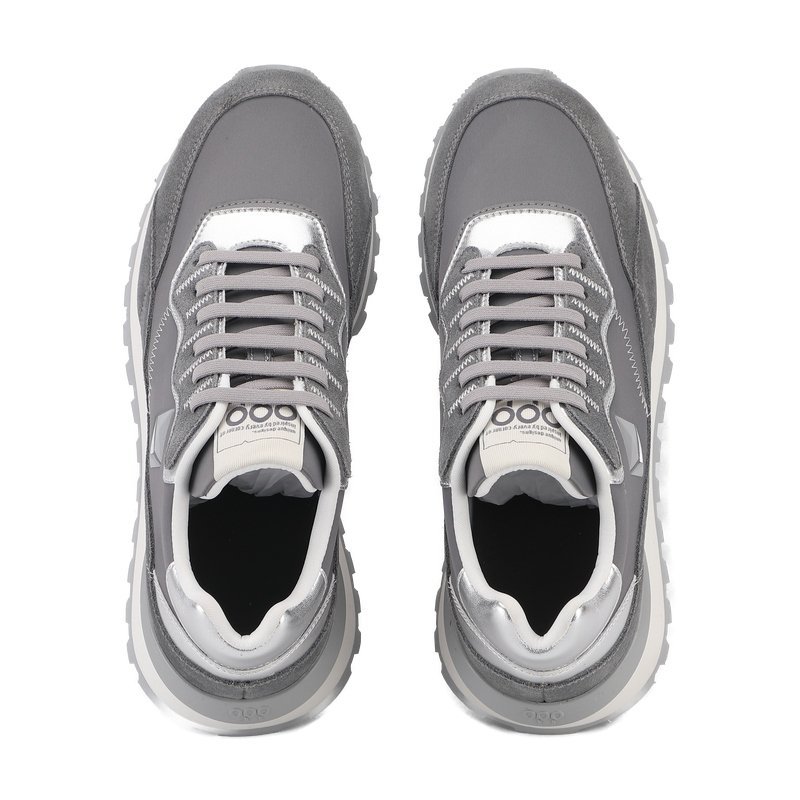 Ethereum Retro Runner Sneakers Tech-Inspired Grey Lifestyle Shoes - Image 9