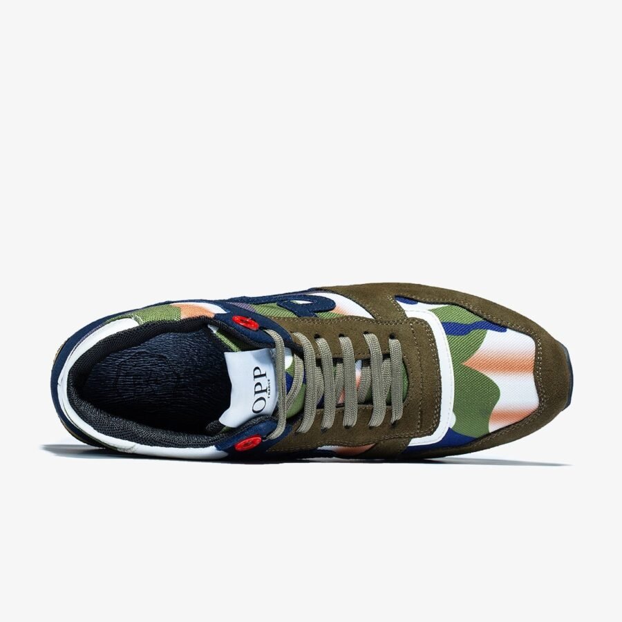 High Top Lace-Up Suede Sneakers Green - Image 5