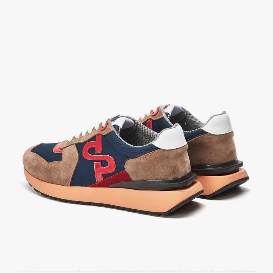 Lace-Up Suede Sneakers Brown - Image 6