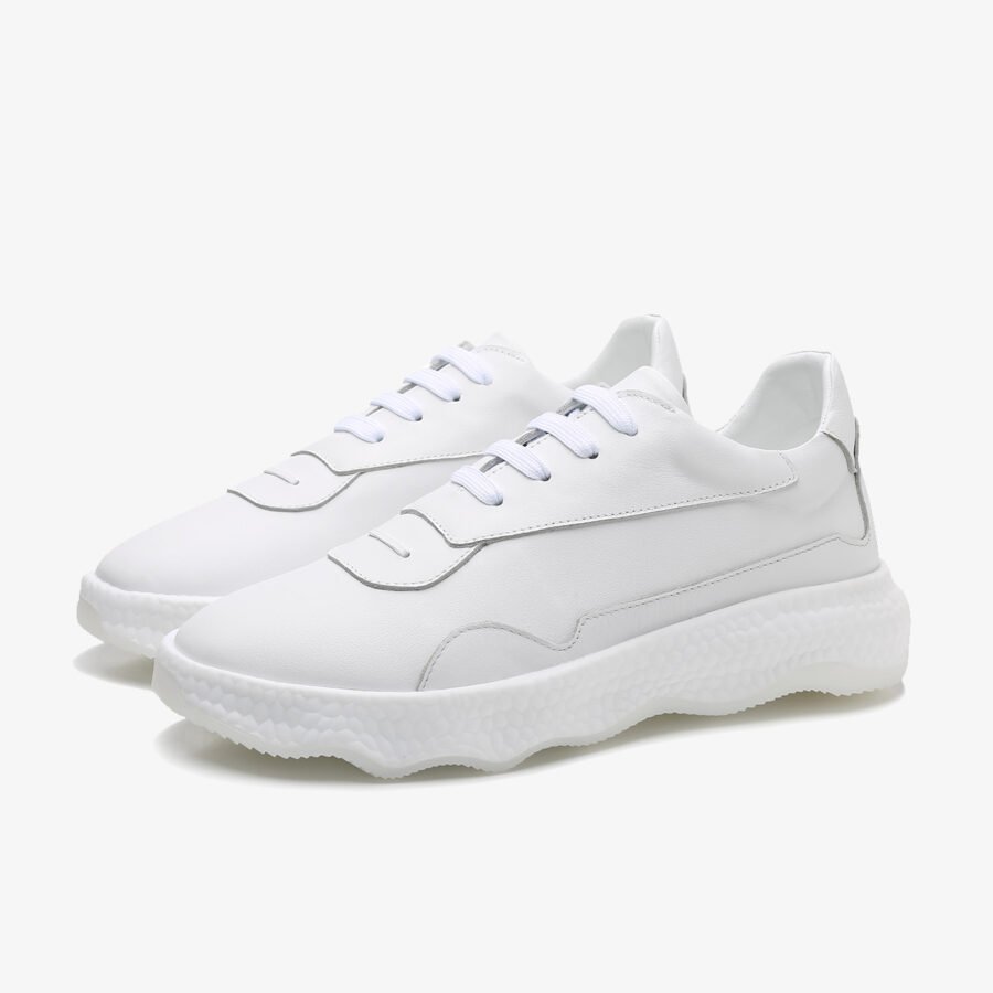 Casual Lace-Up Shoes White - Image 6