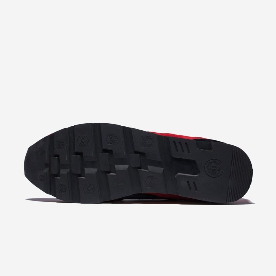 Lace-Up Suede Sneakers Red - Image 6