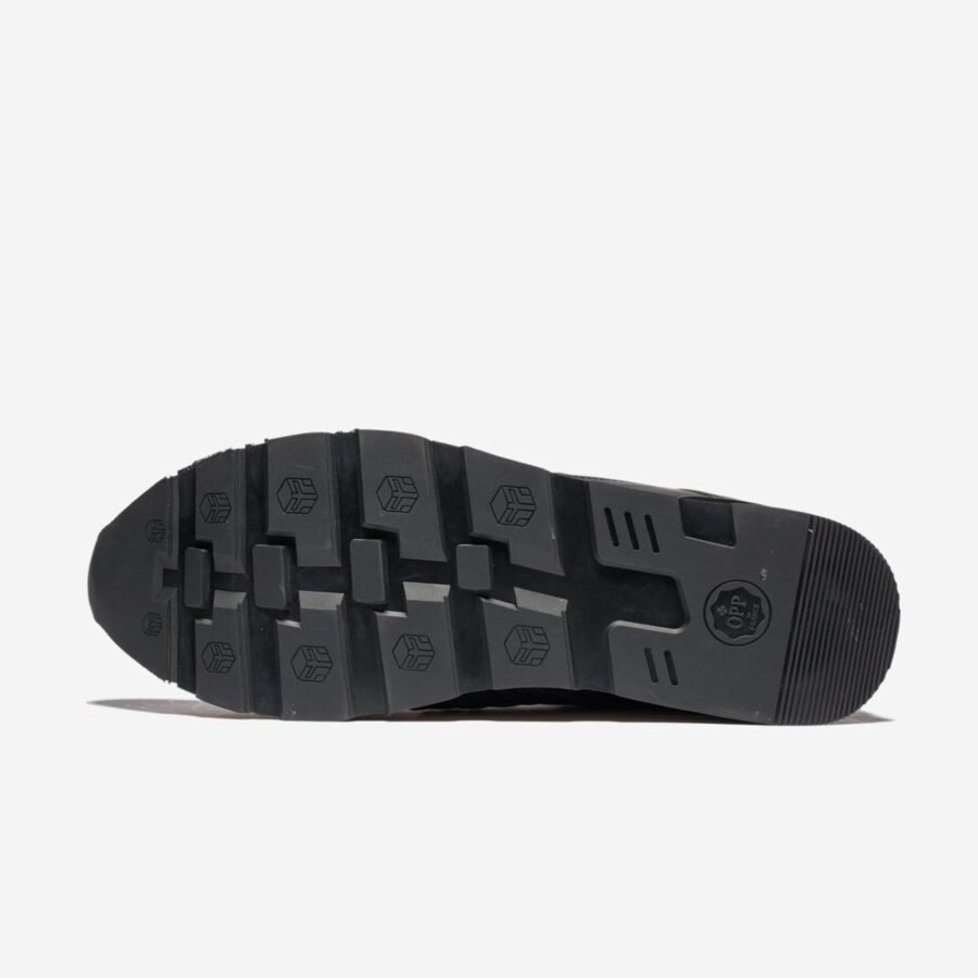 Lace-Up Suede Sneakers Black - Image 8