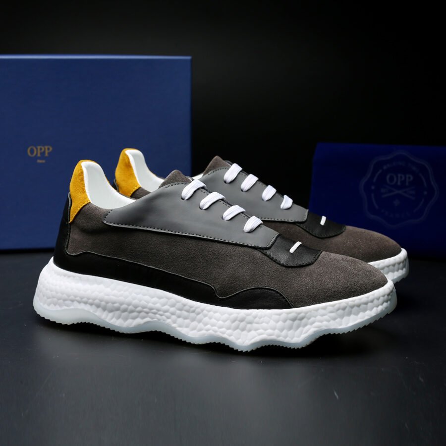 Casual Lace-Up Shoes Grey - Image 7