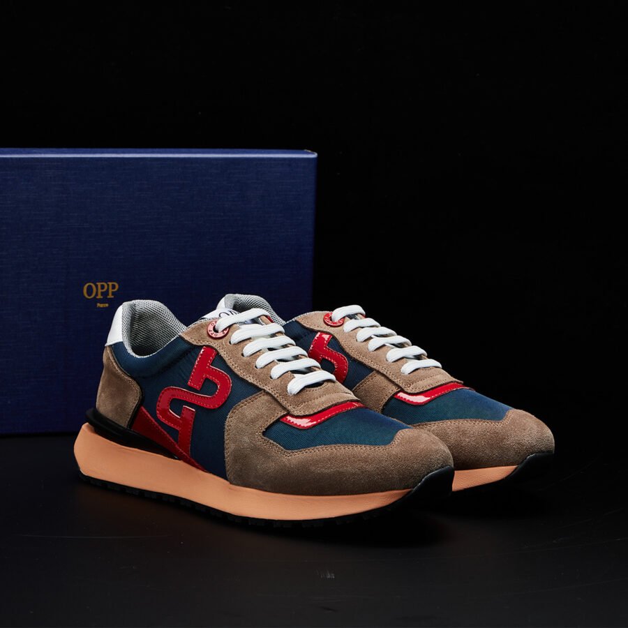 Lace-Up Suede Sneakers Brown - Image 7