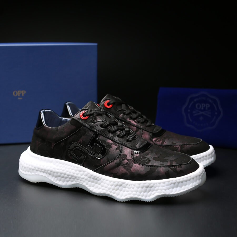 Casual Lace-Up Shoes Black - Image 7