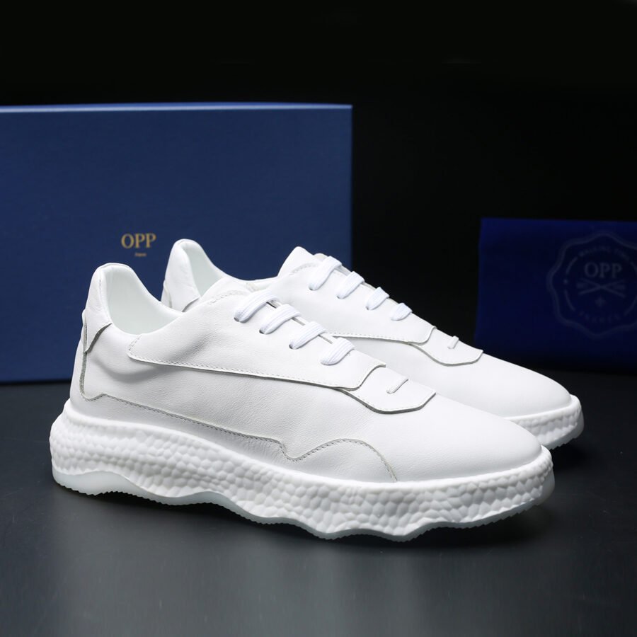 Casual Lace-Up Shoes White - Image 7