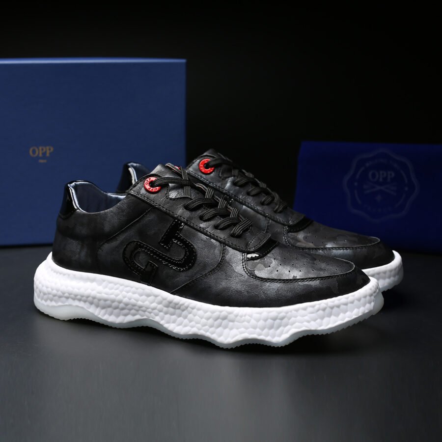 Casual Lace-Up Shoes Black - Image 7