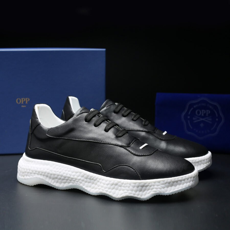 Casual Lace-Up Shoes Black - Image 7