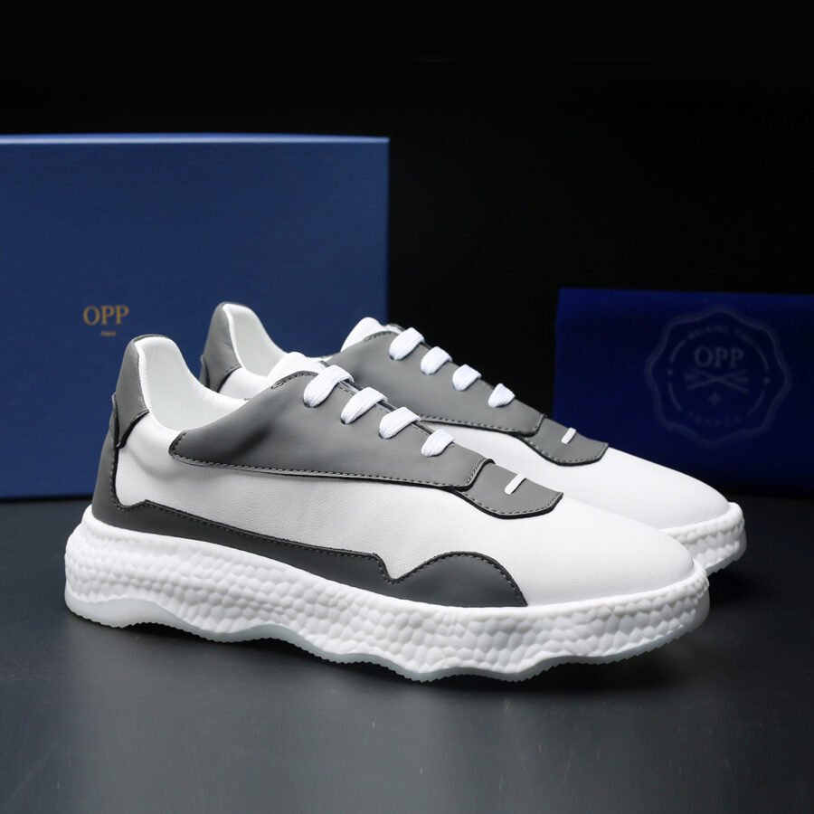 Casual Lace-Up Shoes Grey - Image 7
