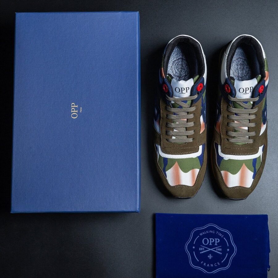 High Top Lace-Up Suede Sneakers Green - Image 7