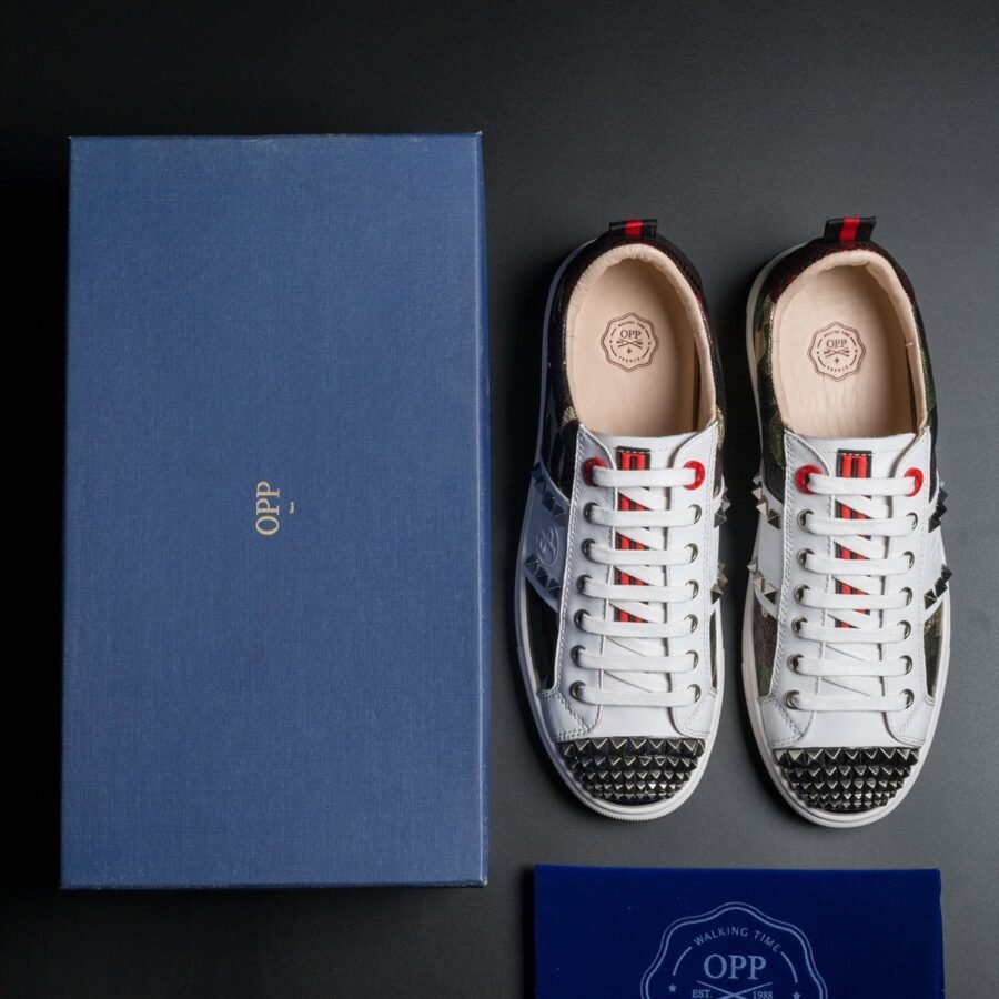 Casual Lace-Up Shoes White - Image 7