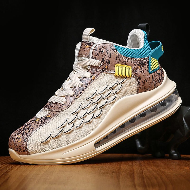 Air Cushion Heightening Sneakers Khaki - Image 4