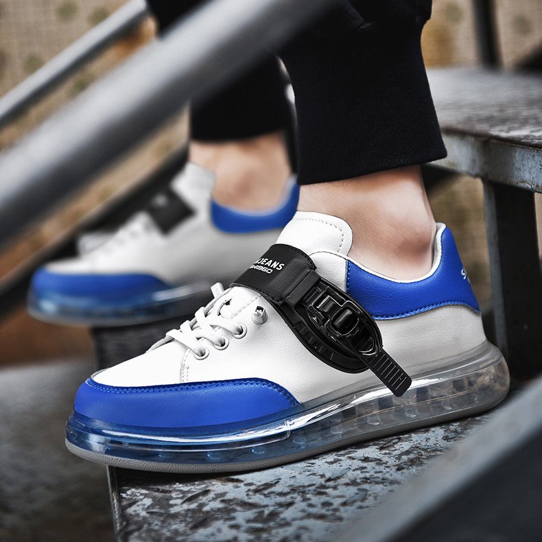 Women Air Cushion Sports Casual Shoes Blue - Image 4