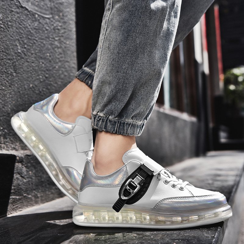 Air Cushion Sports Casual Shoes Silver - Image 3