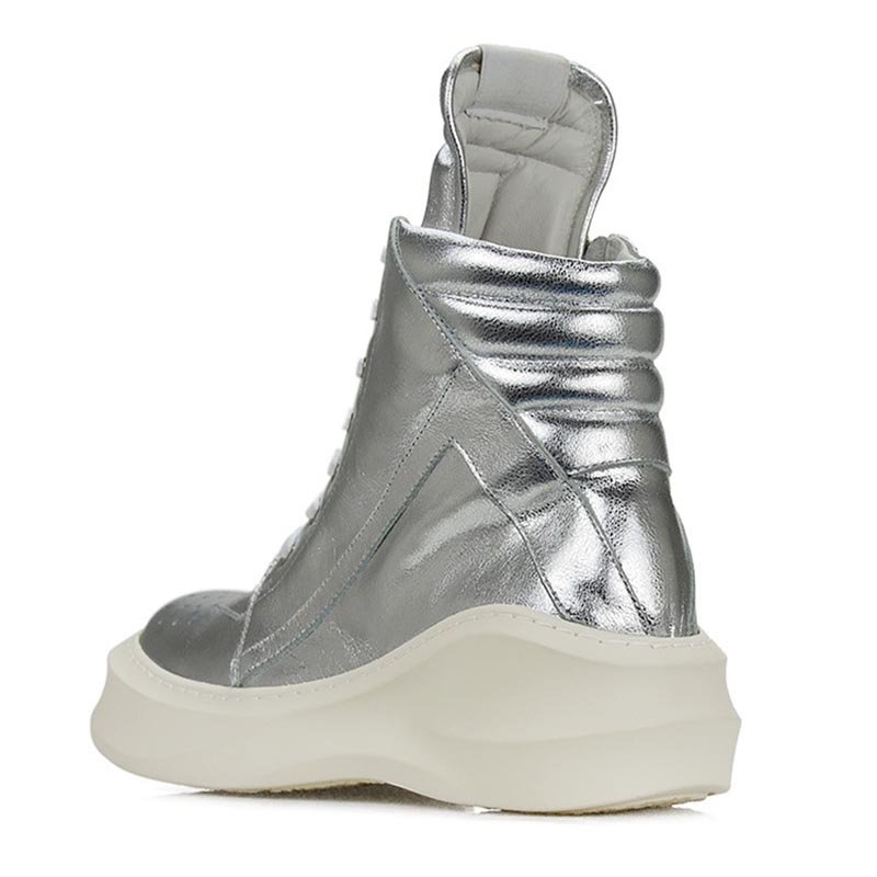British Style Thick-soled High-top Casual Shoes - Image 3