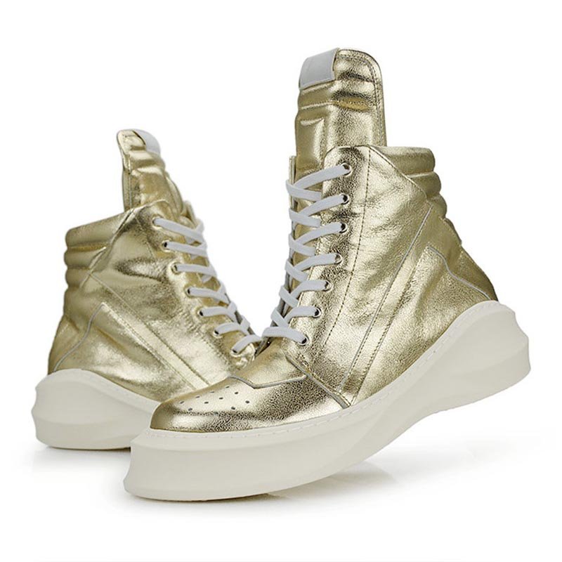 British Style Thick-soled High-top Casual Shoes - Image 5