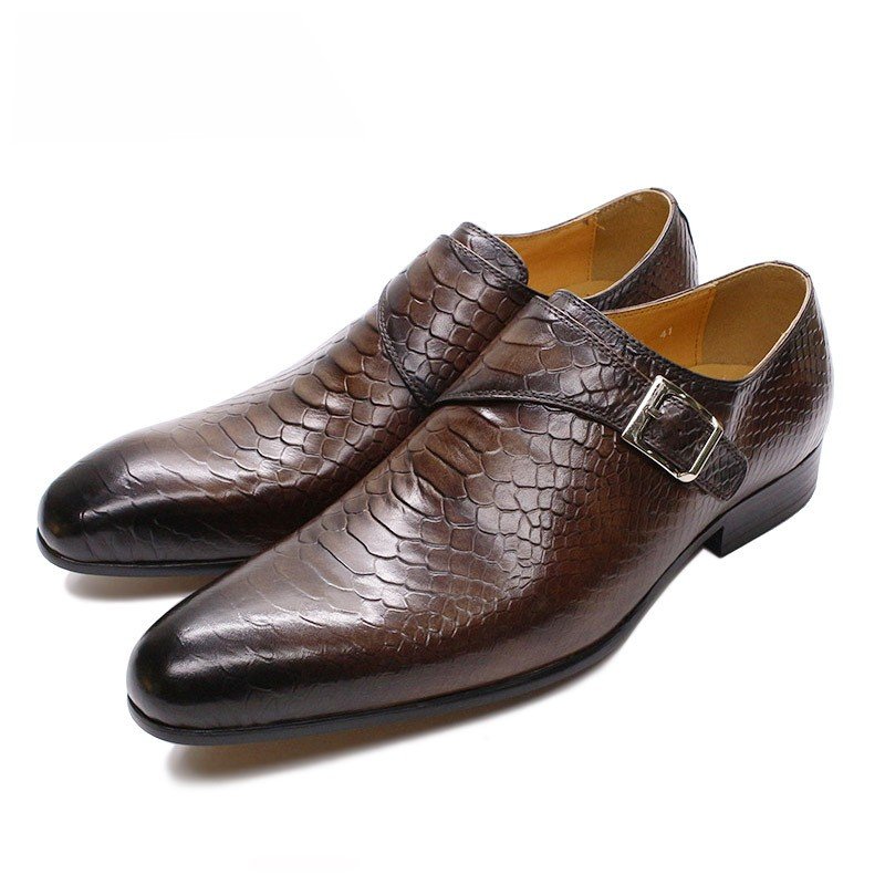Buckle Snakeskin Monks - Image 4