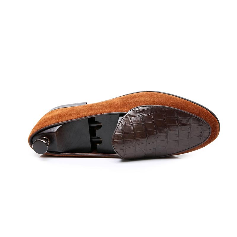 Business Crocodile Pattern Loafers - Image 3