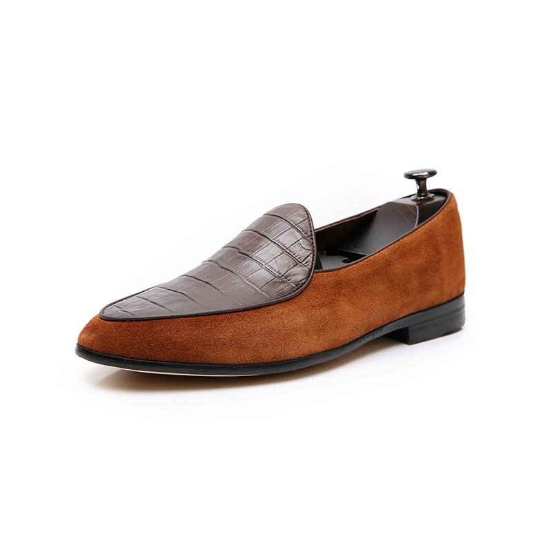 Business Crocodile Pattern Loafers - Image 5