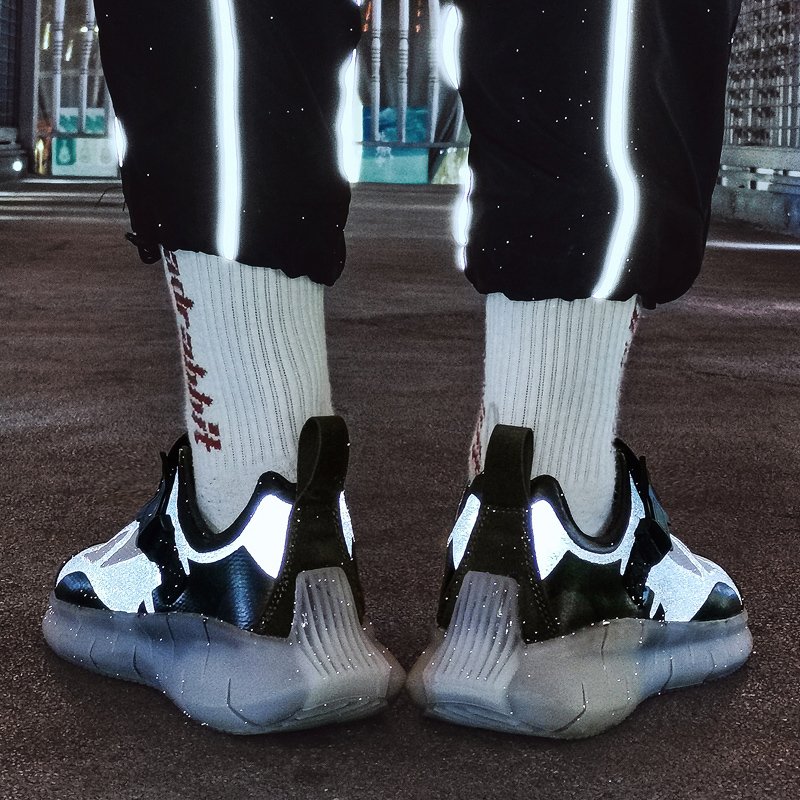 Color-block Luminous Sneakers Gray - Image 3