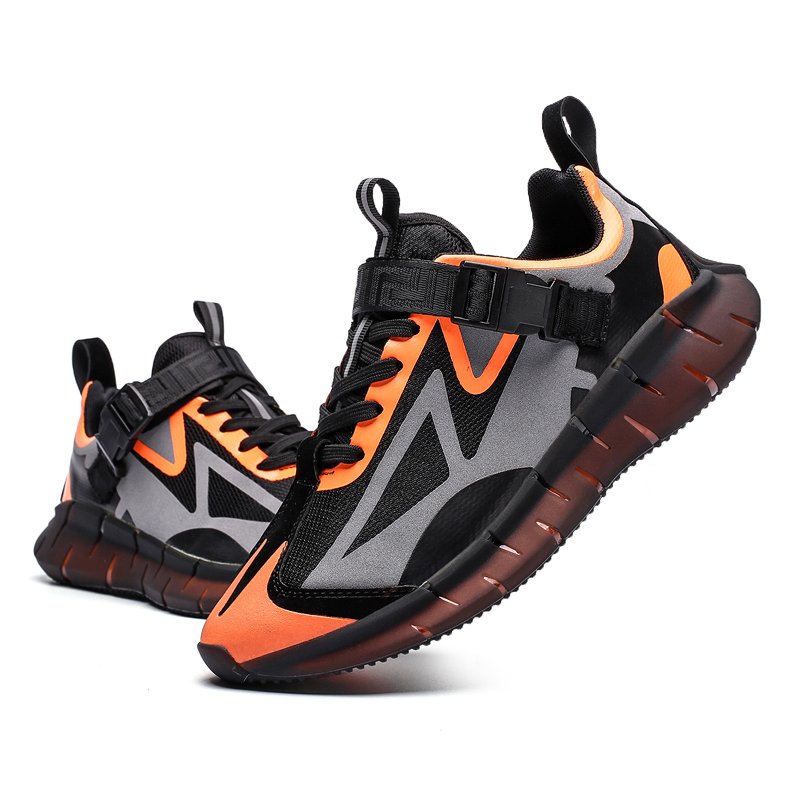 Color-block Luminous Sneakers Orange - Image 5