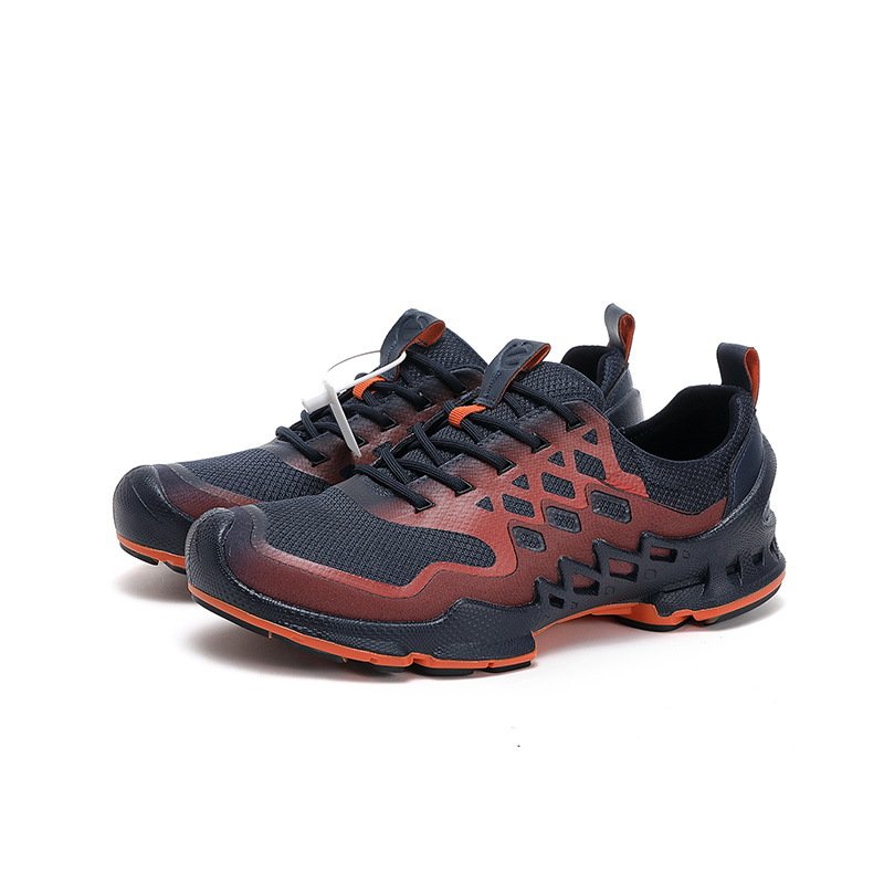 Creative Stitching Hollow Sneakers Orange - Image 4