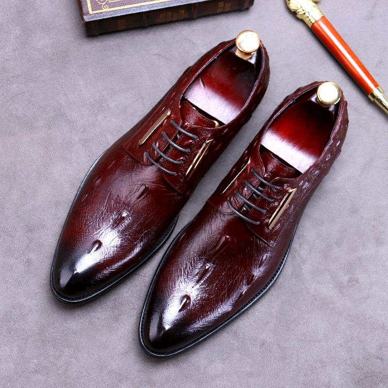 Crocodile Pattern Oxfords - Image 3