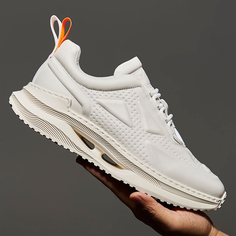 Cutout Sole Lightweight Sneakers White - Image 5