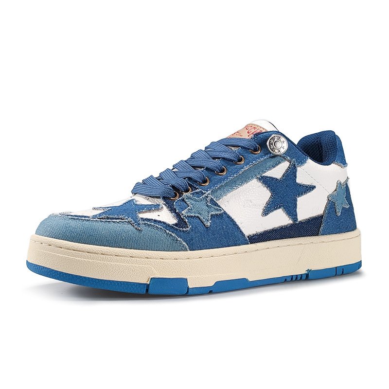 Denim Skateboard Casual Sneakers - Image 3