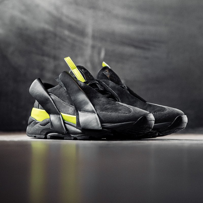 Designer Suede Sneakers Black - Image 3