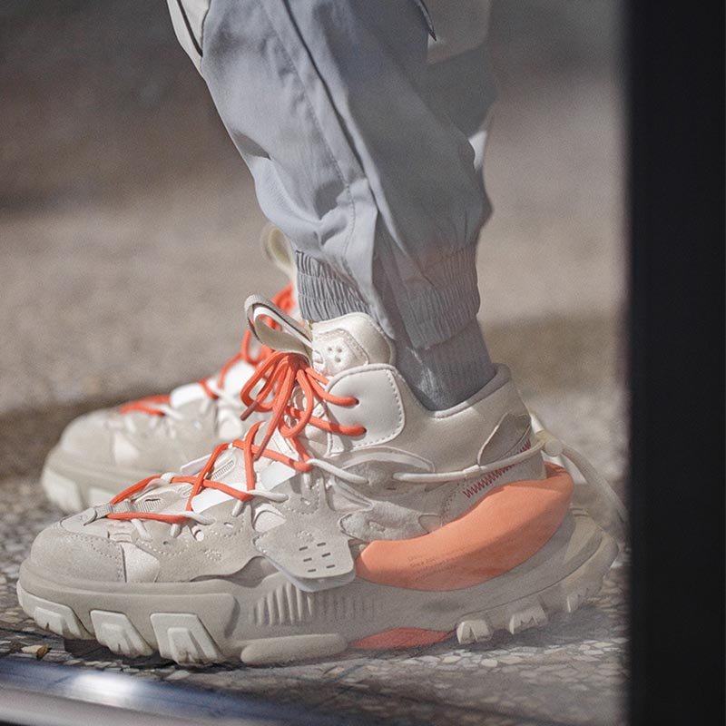 Functional Heightening Sneakers Apricot - Image 3