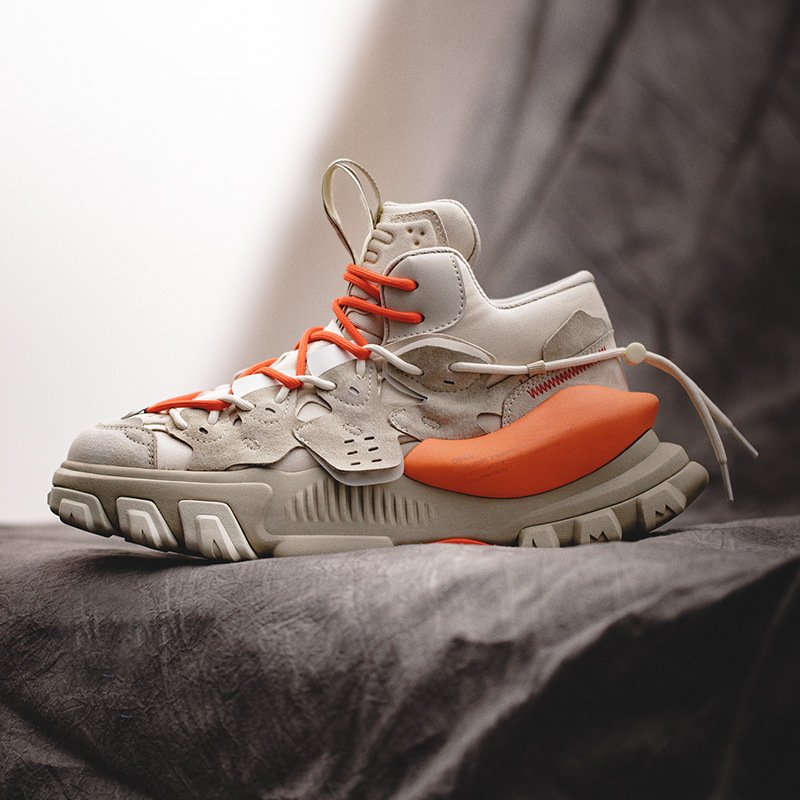 Functional Heightening Sneakers Apricot - Image 5
