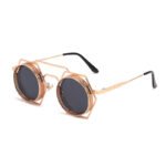 Gold Hexagonal Sunglasses