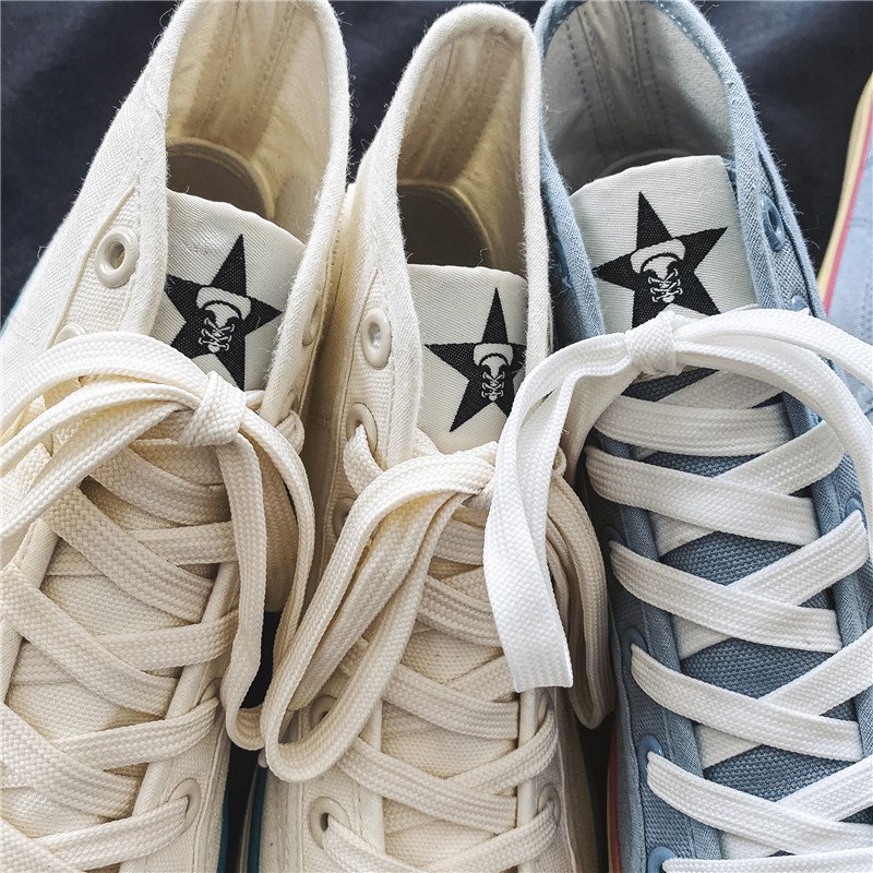 Men High Top Off-Aft Canvas Shoes Blue - Image 6