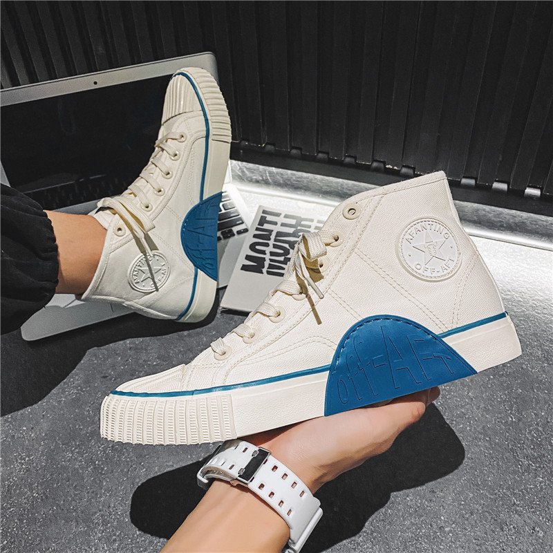 Men High Top Off-Aft Canvas Shoes White - Image 3