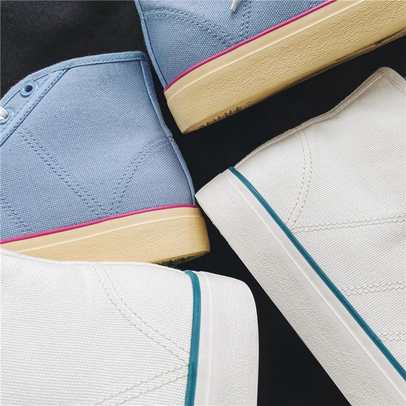 Men High Top Off-Aft Canvas Shoes White - Image 6