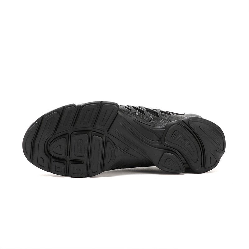 Lace-up Breathable Sneakers Black - Image 5