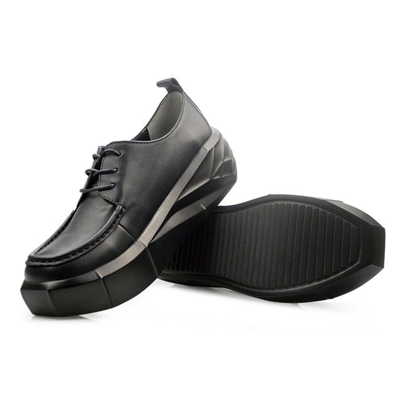Lace-up British Platform Oxfords - Image 5