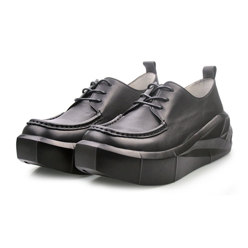 Lace-up British Platform Oxfords - Image 4