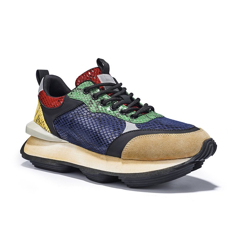 Lace-up Color Block Sneakers - Image 5