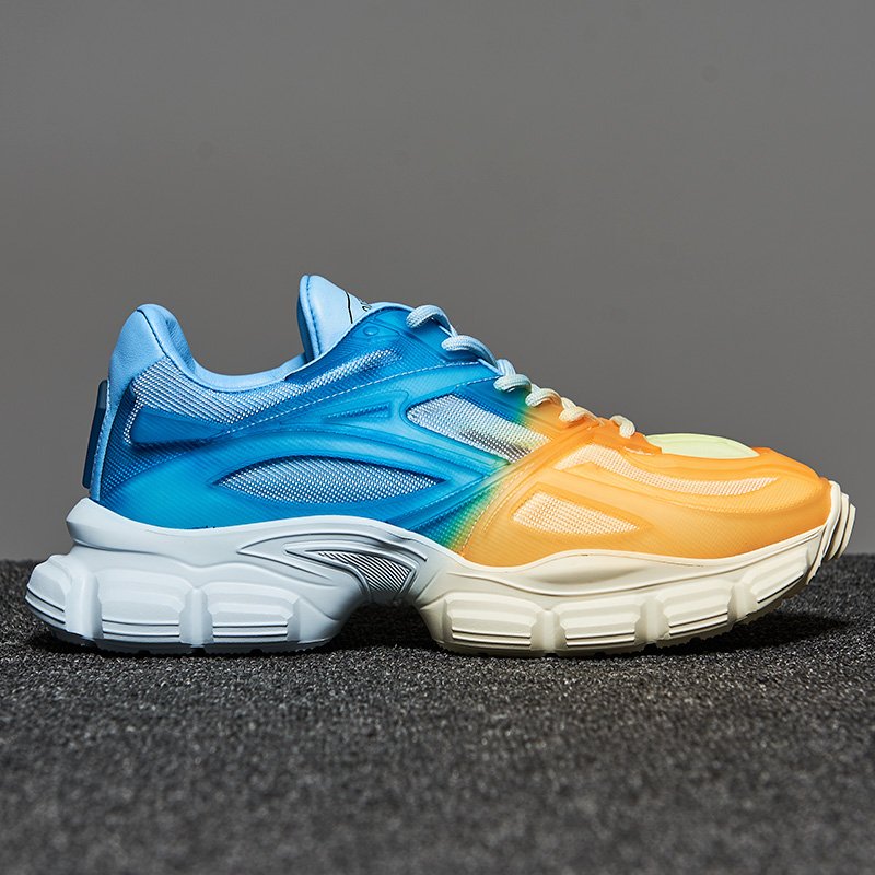 Lace-up Color-block Platform Sneakers - Image 4