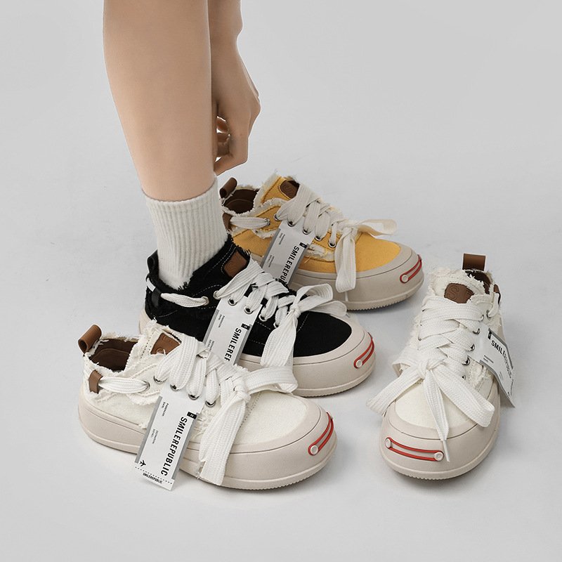 Lace-up Front Platform Casual Shoes - Image 4