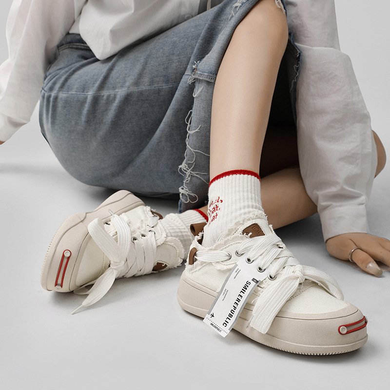 Lace-up Front Platform Casual Shoes - Image 3