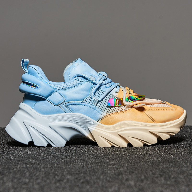Lace-up Rainbow Platform Sneakers - Image 5