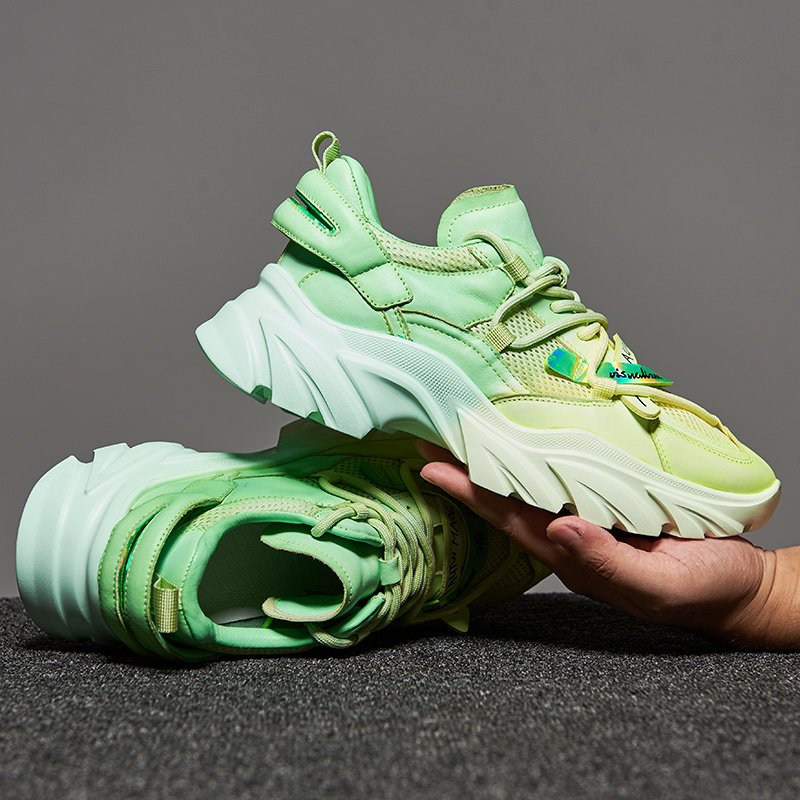 Lace-up Rainbow Platform Sneakers - Image 5