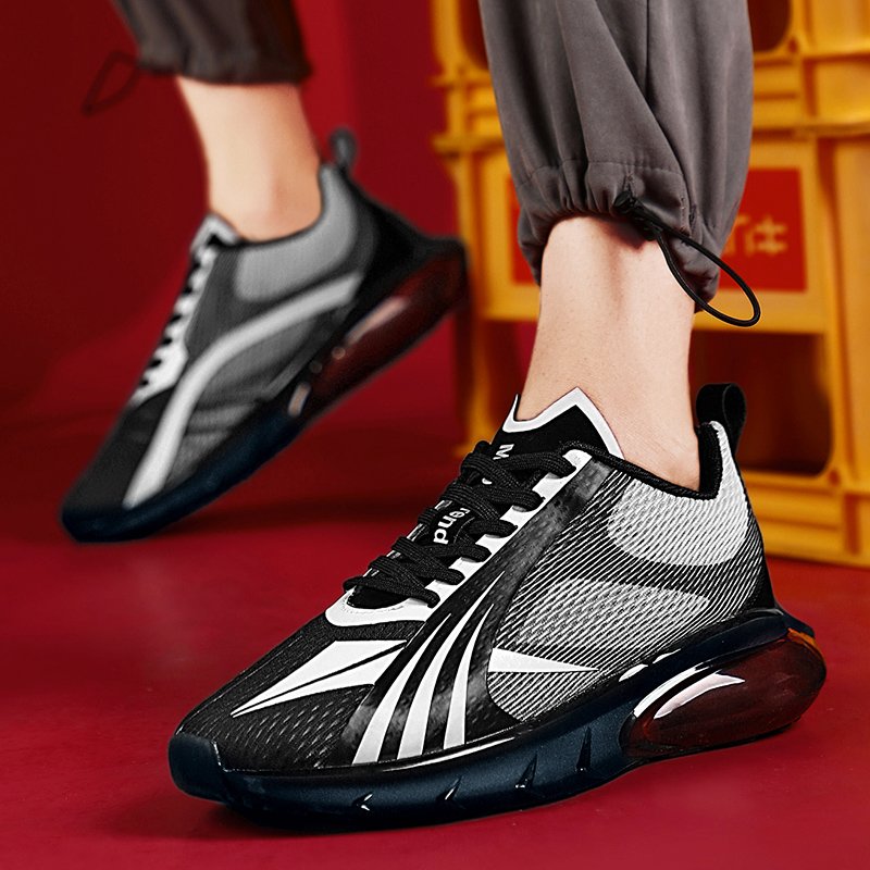Lace-up TPU Popcorn Sneakers Black - Image 3