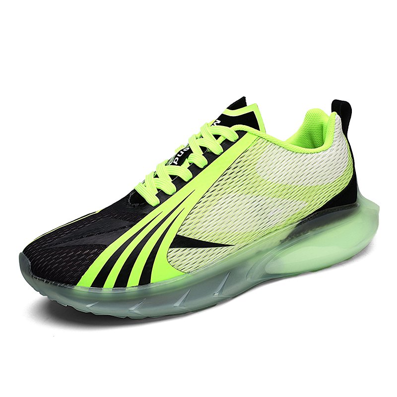 Lace-up TPU Popcorn Sneakers Green - Image 5